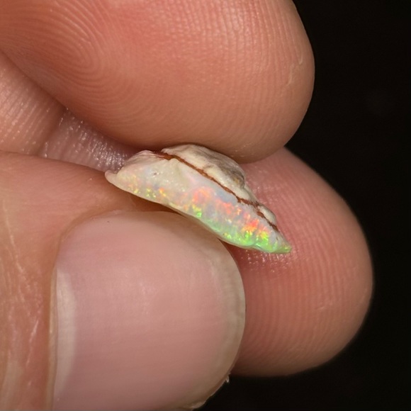 Color Cap Australian Coober Pedy Single Loose Uncut Opal Pick Of Choice - Picture 6 of 8